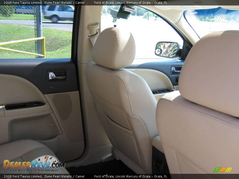 2008 Ford Taurus Limited Dune Pearl Metallic / Camel Photo #19