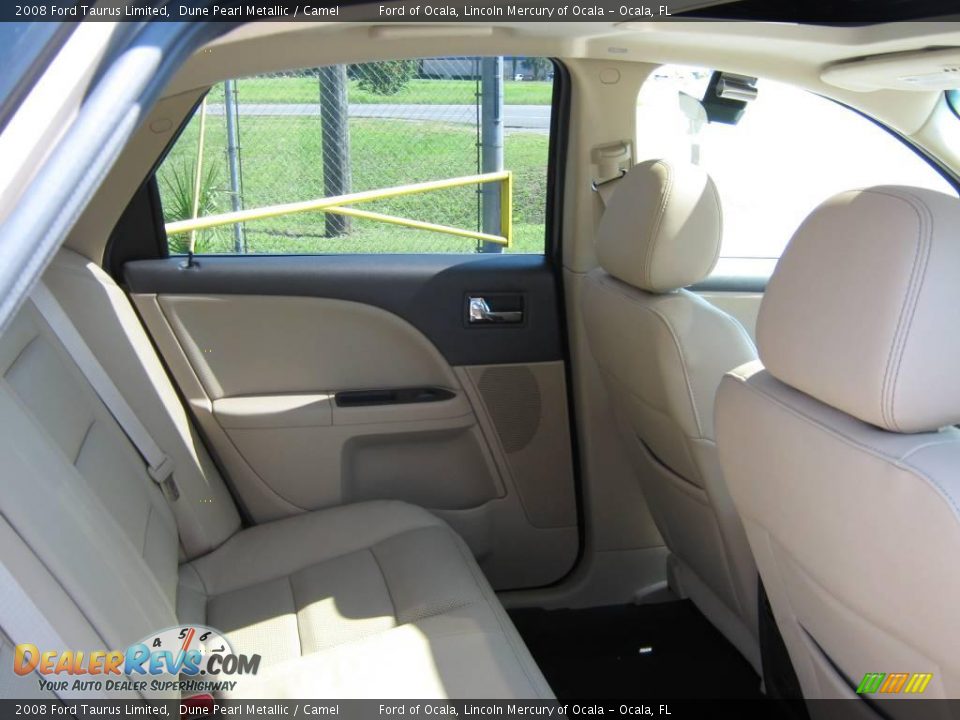 2008 Ford Taurus Limited Dune Pearl Metallic / Camel Photo #20