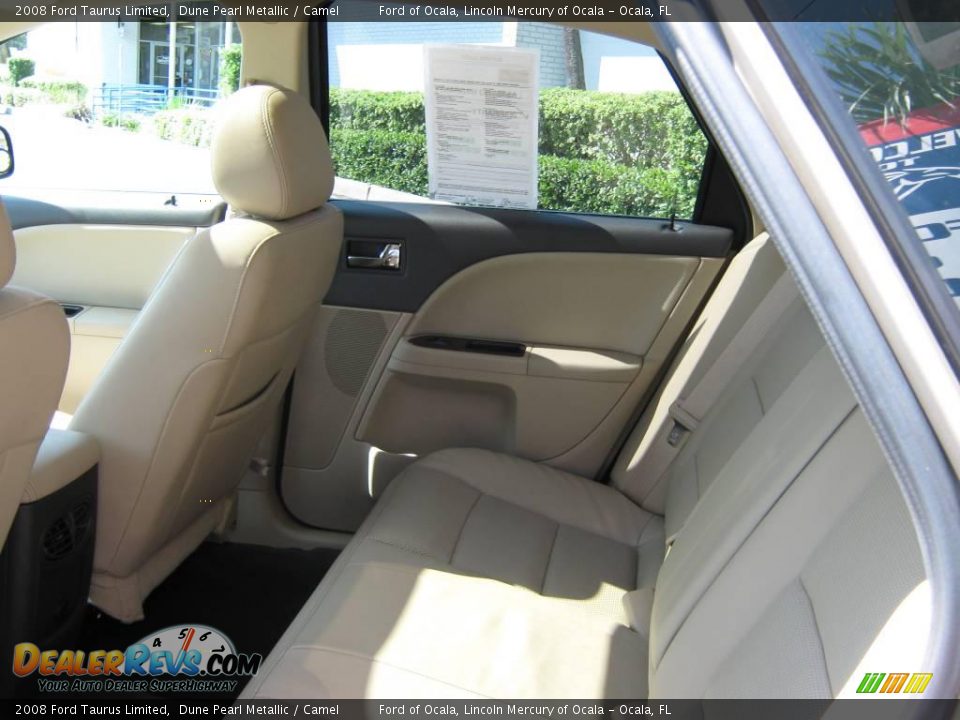 2008 Ford Taurus Limited Dune Pearl Metallic / Camel Photo #21