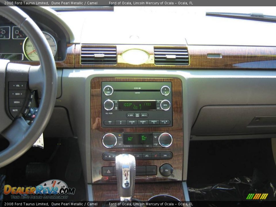 2008 Ford Taurus Limited Dune Pearl Metallic / Camel Photo #23