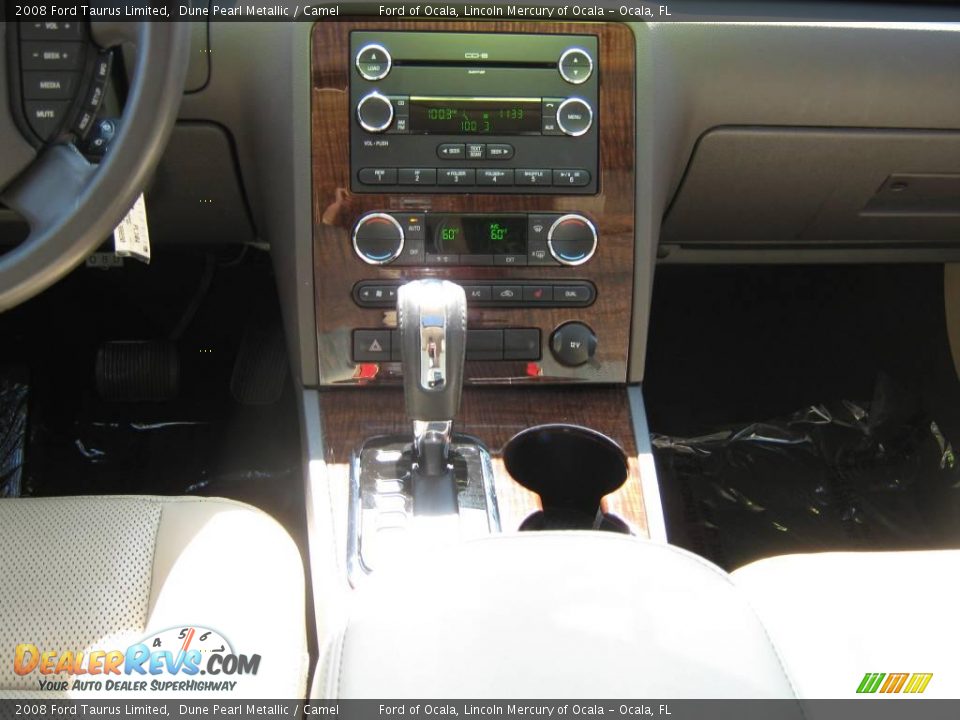 2008 Ford Taurus Limited Dune Pearl Metallic / Camel Photo #24