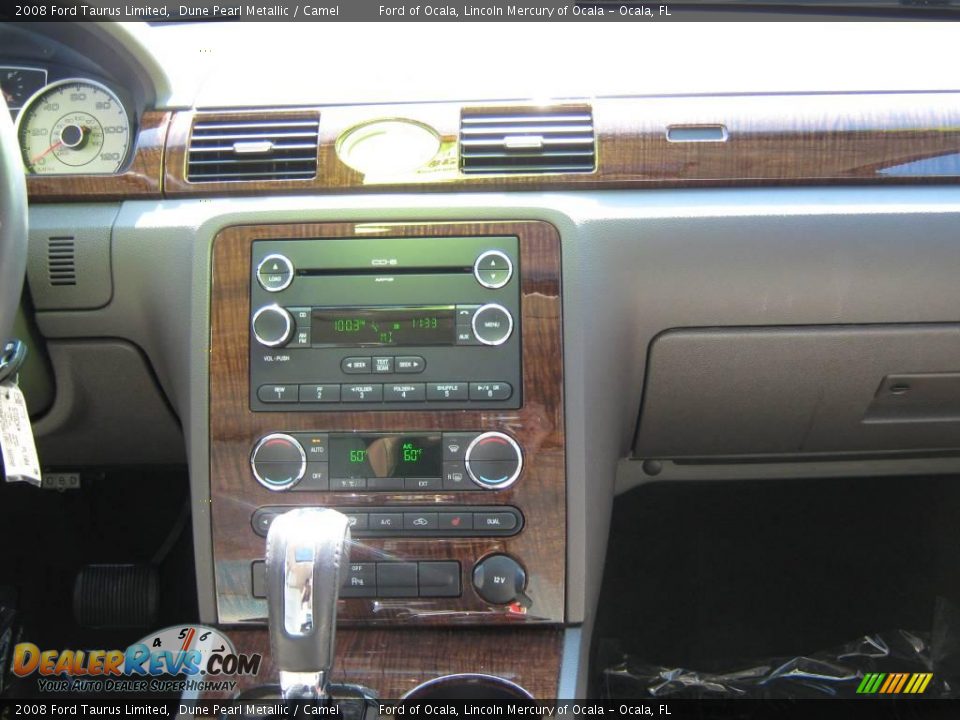 2008 Ford Taurus Limited Dune Pearl Metallic / Camel Photo #25