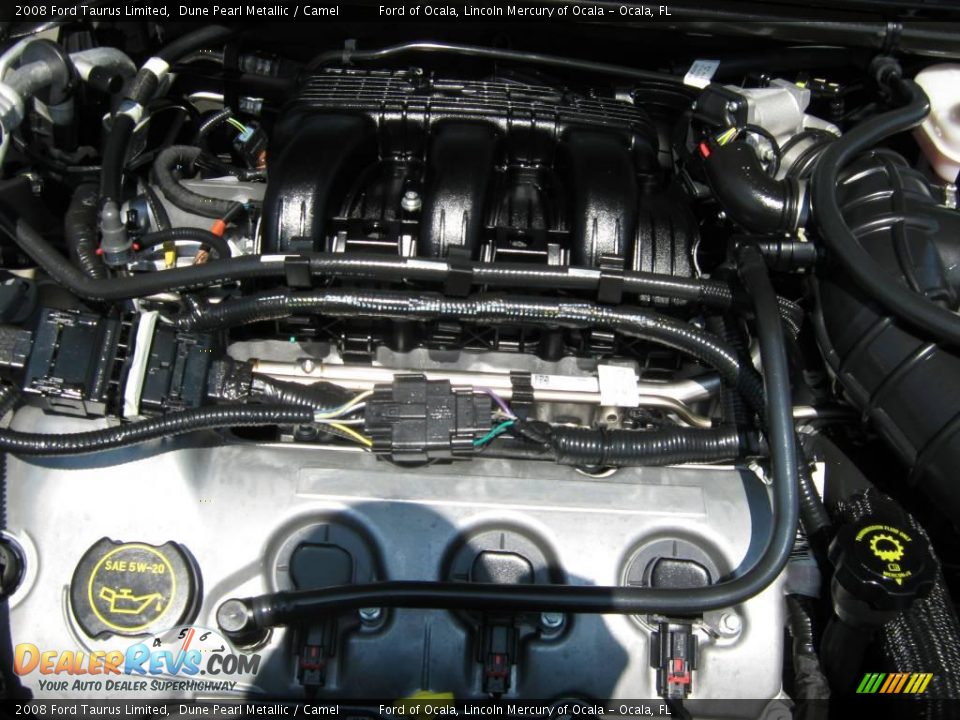 2008 Ford Taurus Limited Dune Pearl Metallic / Camel Photo #27