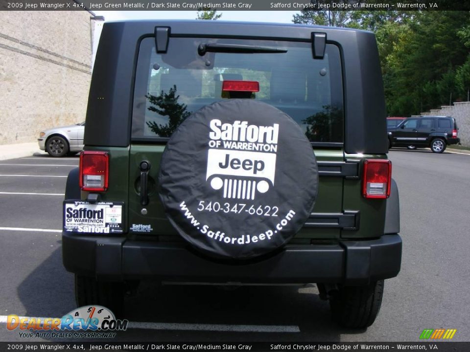 2009 Jeep Wrangler X 4x4 Jeep Green Metallic / Dark Slate Gray/Medium Slate Gray Photo #6