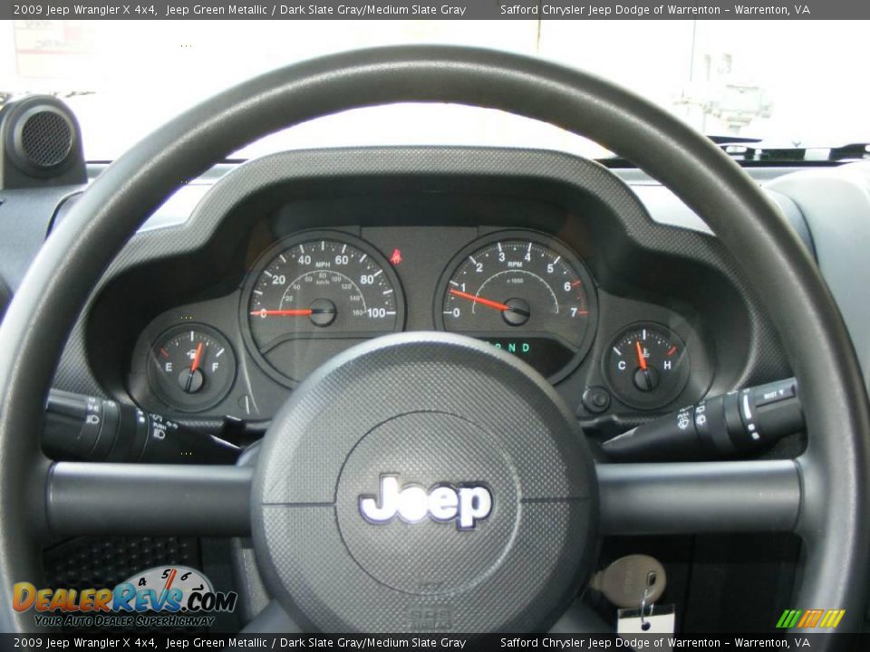 2009 Jeep Wrangler X 4x4 Jeep Green Metallic / Dark Slate Gray/Medium Slate Gray Photo #10