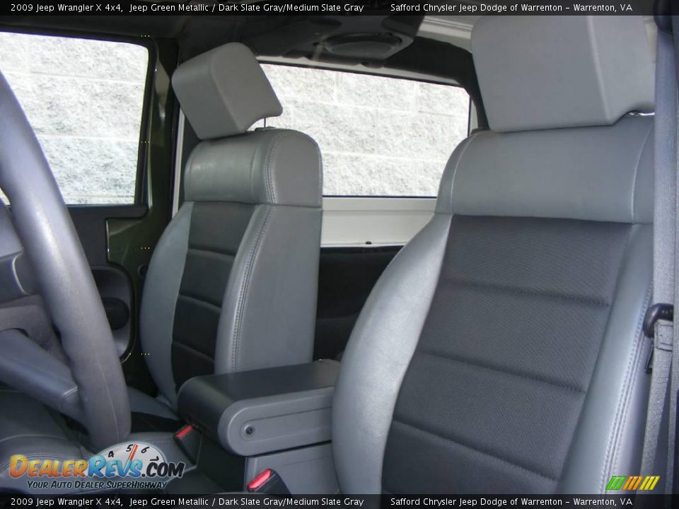2009 Jeep Wrangler X 4x4 Jeep Green Metallic / Dark Slate Gray/Medium Slate Gray Photo #13