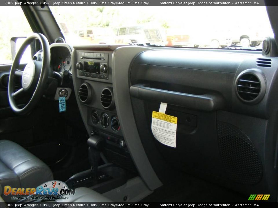 2009 Jeep Wrangler X 4x4 Jeep Green Metallic / Dark Slate Gray/Medium Slate Gray Photo #15