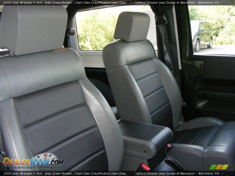 2009 Jeep Wrangler X 4x4 Jeep Green Metallic / Dark Slate Gray/Medium Slate Gray Photo #18