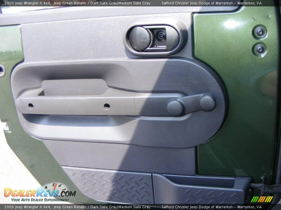 2009 Jeep Wrangler X 4x4 Jeep Green Metallic / Dark Slate Gray/Medium Slate Gray Photo #23