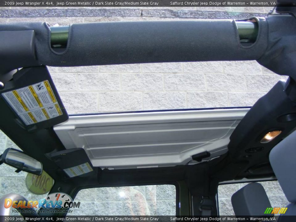 2009 Jeep Wrangler X 4x4 Jeep Green Metallic / Dark Slate Gray/Medium Slate Gray Photo #25