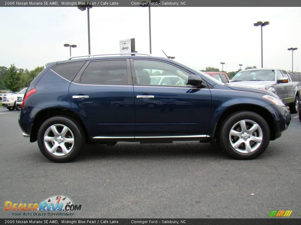 2006 Nissan Murano SE AWD Midnight Blue Pearl / Cafe Latte Photo #2