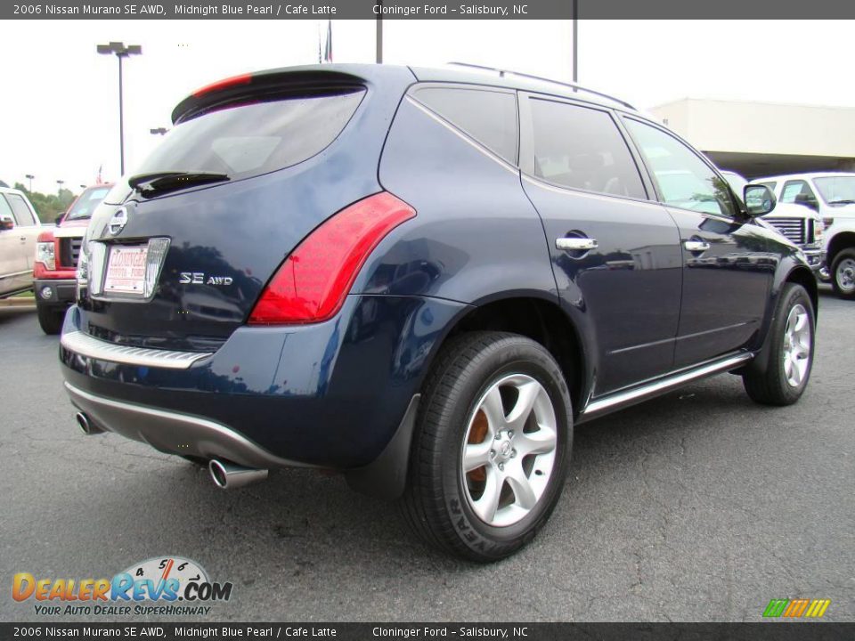 2006 Nissan Murano SE AWD Midnight Blue Pearl / Cafe Latte Photo #3