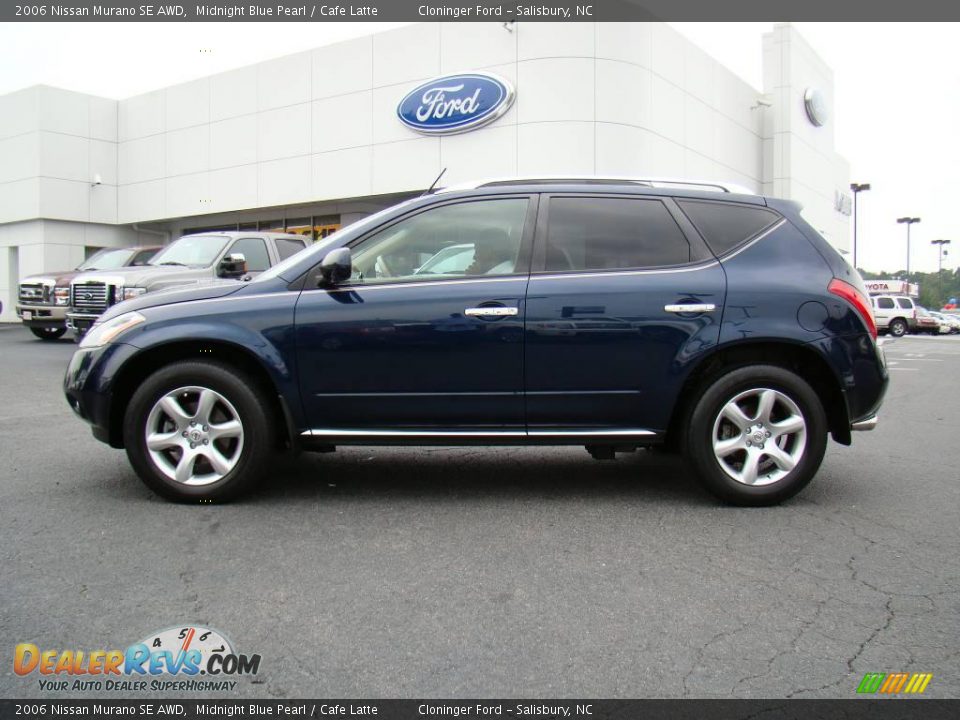 2006 Nissan Murano SE AWD Midnight Blue Pearl / Cafe Latte Photo #5
