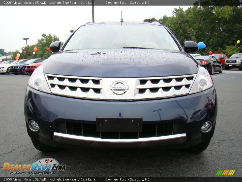 2006 Nissan Murano SE AWD Midnight Blue Pearl / Cafe Latte Photo #7