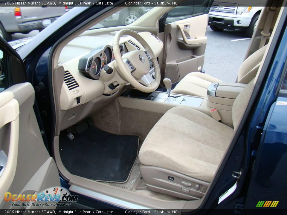 2006 Nissan Murano SE AWD Midnight Blue Pearl / Cafe Latte Photo #8