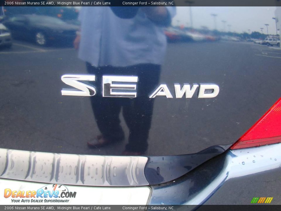 2006 Nissan Murano SE AWD Midnight Blue Pearl / Cafe Latte Photo #15