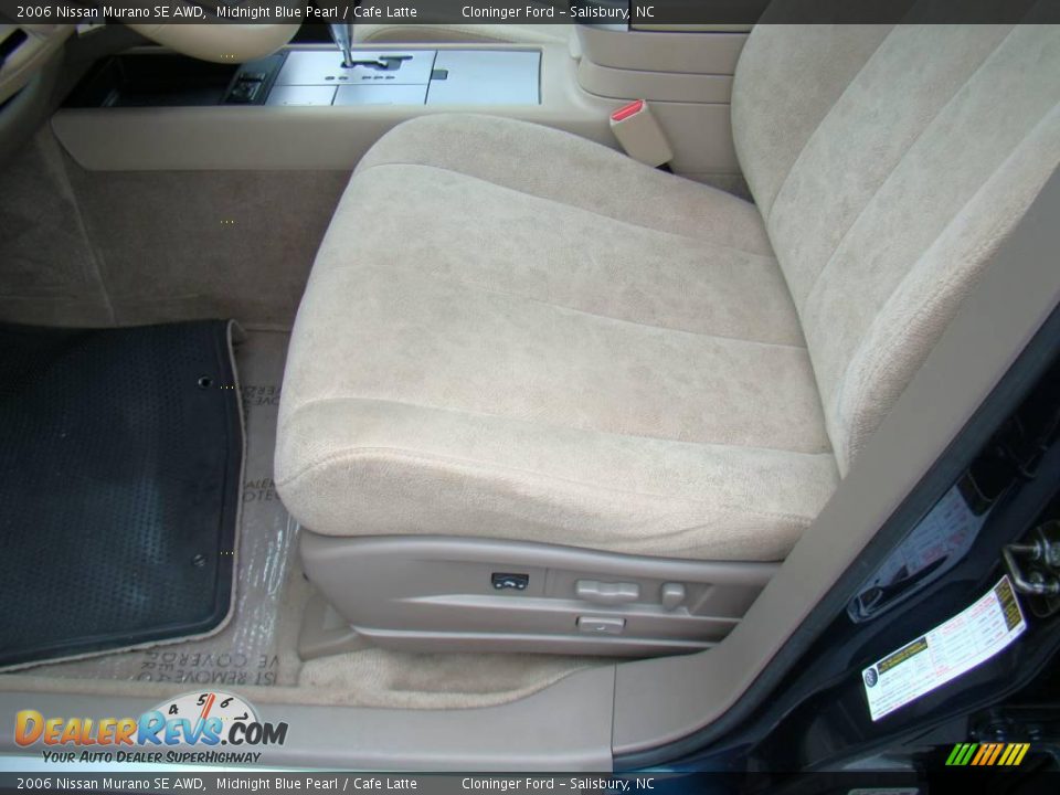 2006 Nissan Murano SE AWD Midnight Blue Pearl / Cafe Latte Photo #17