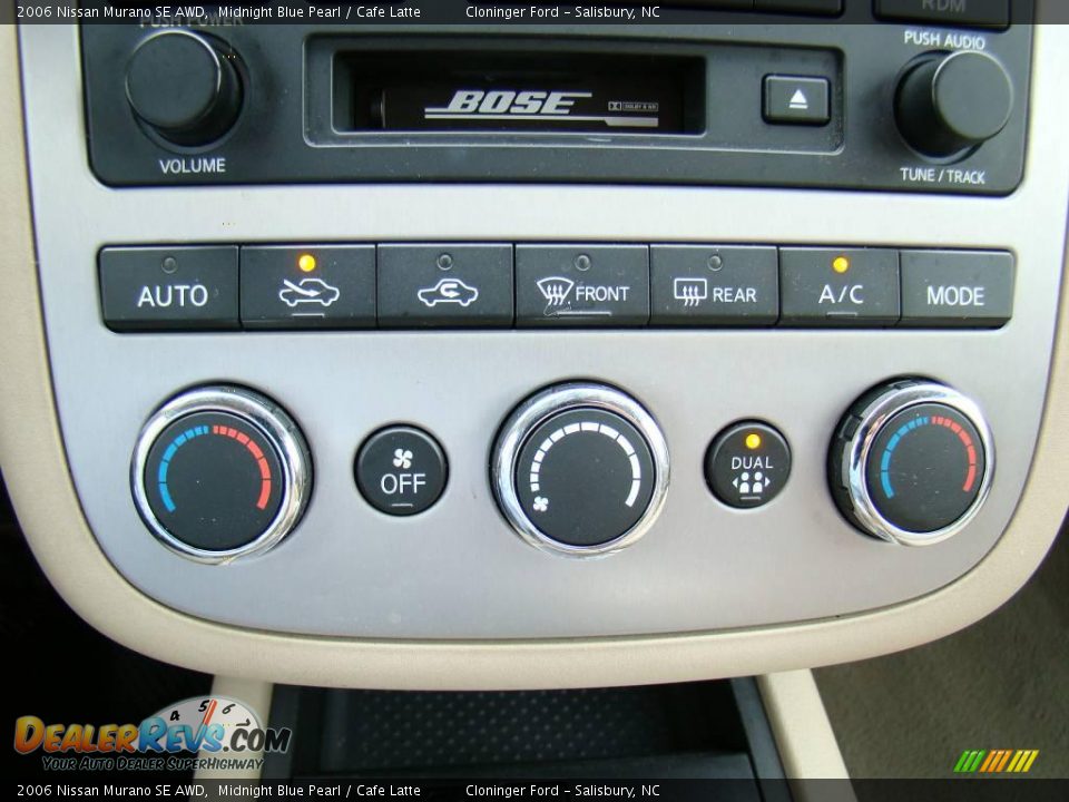 2006 Nissan Murano SE AWD Midnight Blue Pearl / Cafe Latte Photo #22
