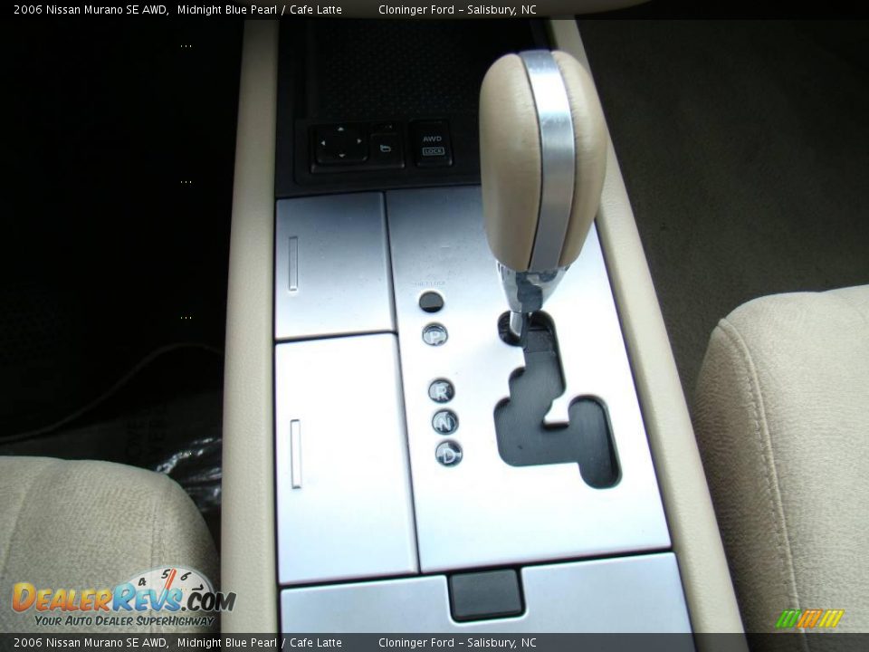 2006 Nissan Murano SE AWD Midnight Blue Pearl / Cafe Latte Photo #23