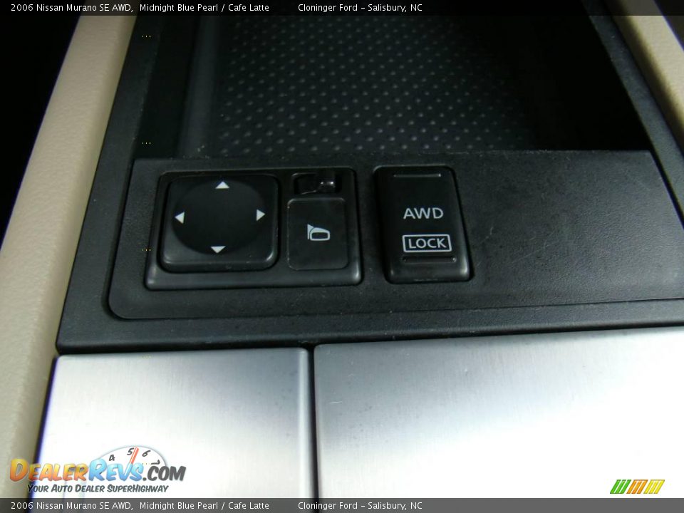 2006 Nissan Murano SE AWD Midnight Blue Pearl / Cafe Latte Photo #24