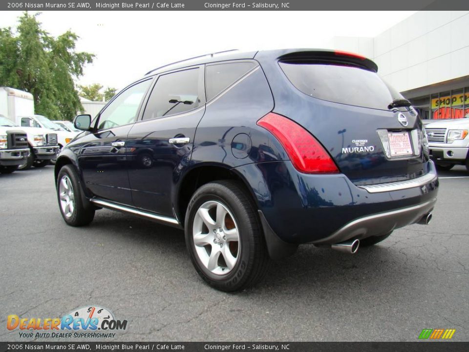 2006 Nissan Murano SE AWD Midnight Blue Pearl / Cafe Latte Photo #27