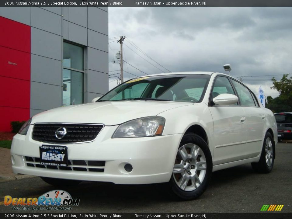 2006 Nissan Altima 2.5 S Special Edition Satin White Pearl / Blond Photo #1