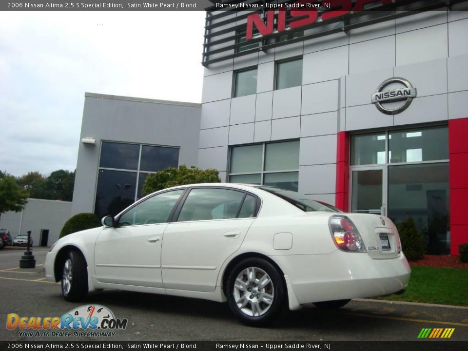 2006 Nissan Altima 2.5 S Special Edition Satin White Pearl / Blond Photo #7