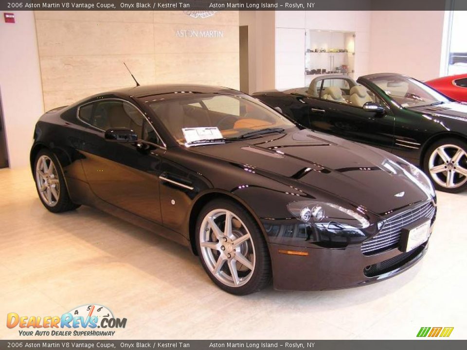 2006 Aston Martin V8 Vantage Coupe Onyx Black / Kestrel Tan Photo #1