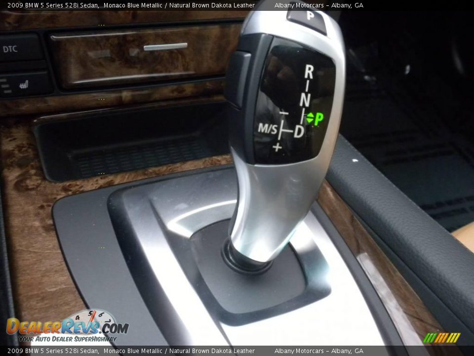 2009 BMW 5 Series 528i Sedan Monaco Blue Metallic / Natural Brown Dakota Leather Photo #19