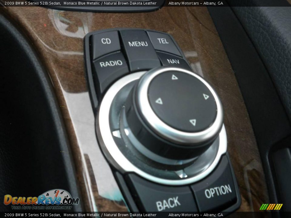 2009 BMW 5 Series 528i Sedan Monaco Blue Metallic / Natural Brown Dakota Leather Photo #20