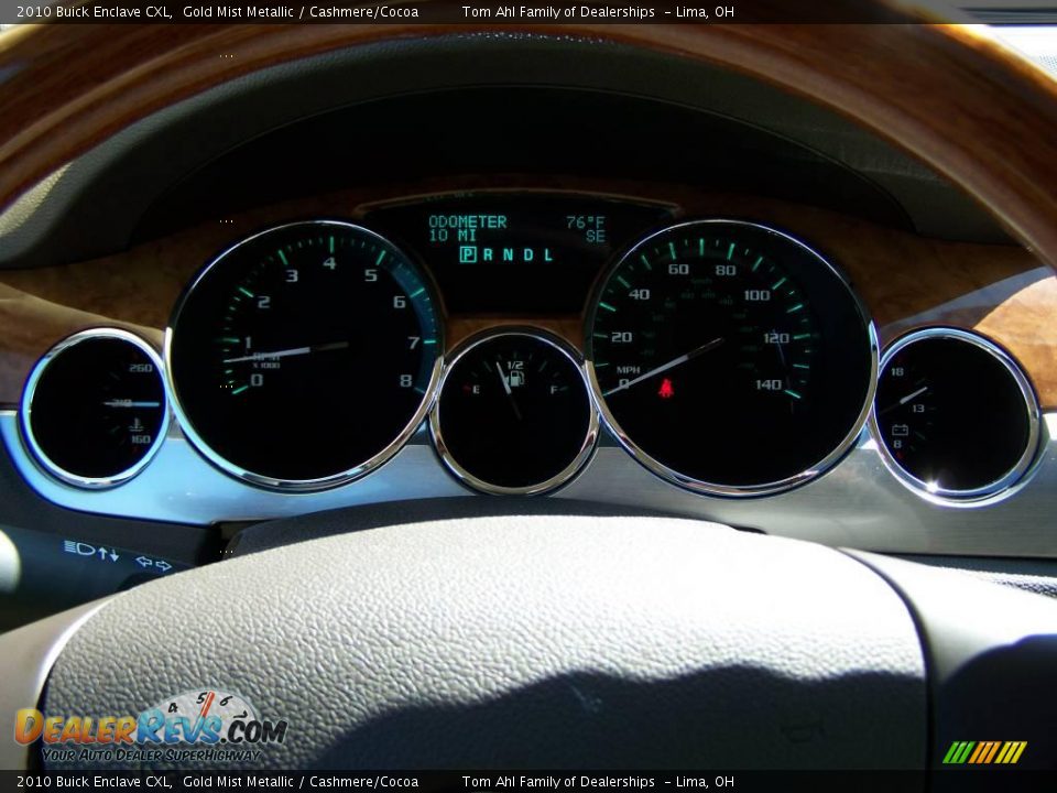 2010 Buick Enclave CXL Gold Mist Metallic / Cashmere/Cocoa Photo #21
