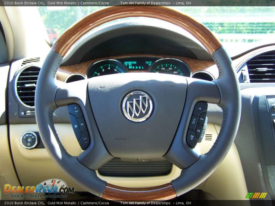 2010 Buick Enclave CXL Gold Mist Metallic / Cashmere/Cocoa Photo #22