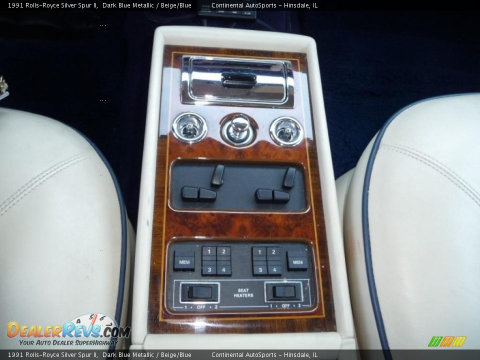 1991 Rolls-Royce Silver Spur II Dark Blue Metallic / Beige/Blue Photo #17