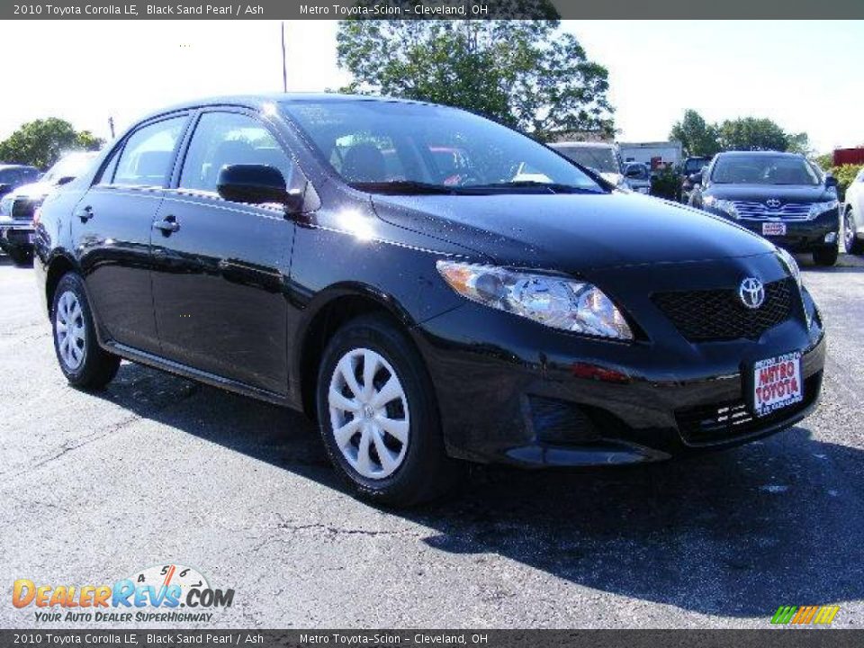 2010 Toyota Corolla LE Black Sand Pearl / Ash Photo #1