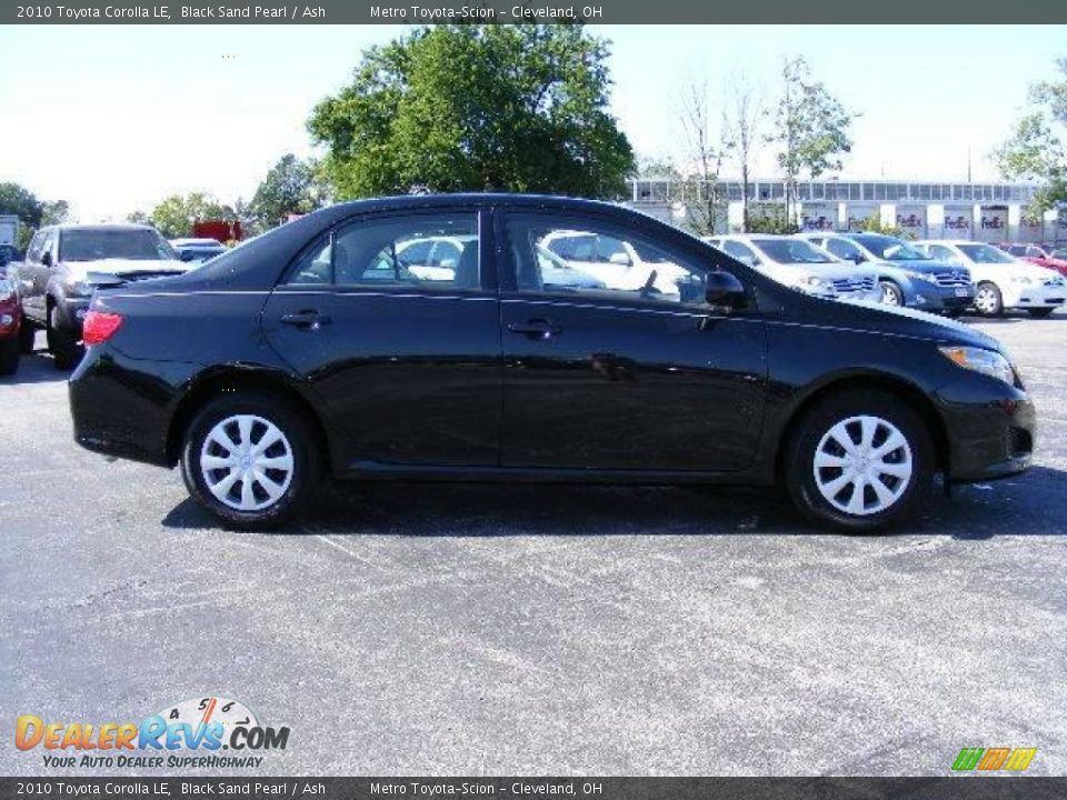 2010 Toyota Corolla LE Black Sand Pearl / Ash Photo #2