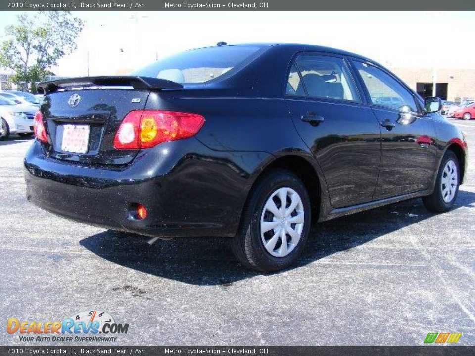 2010 Toyota Corolla LE Black Sand Pearl / Ash Photo #3