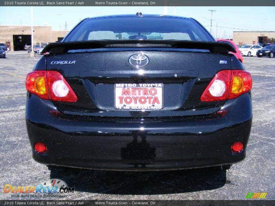 2010 Toyota Corolla LE Black Sand Pearl / Ash Photo #4