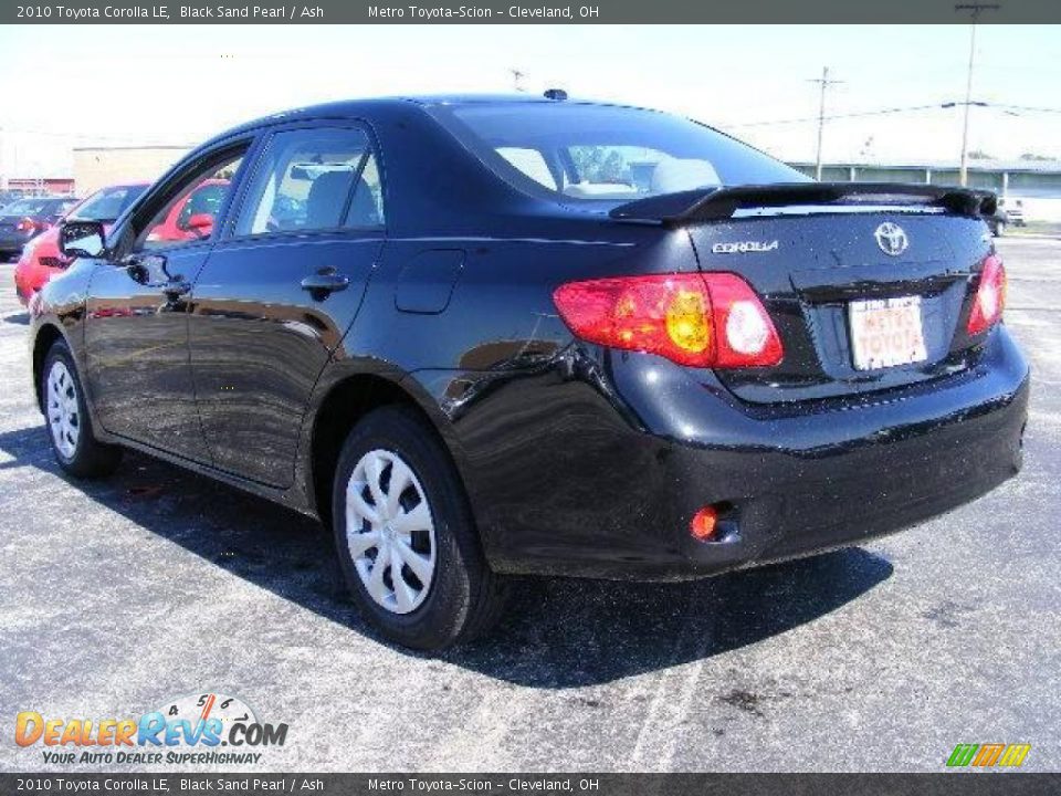 2010 Toyota Corolla LE Black Sand Pearl / Ash Photo #5