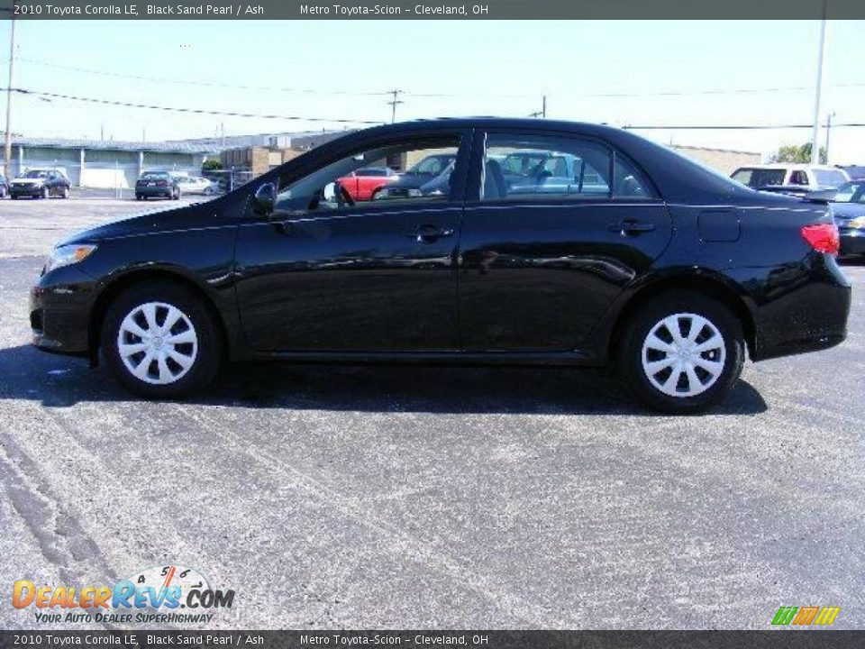 2010 Toyota Corolla LE Black Sand Pearl / Ash Photo #6