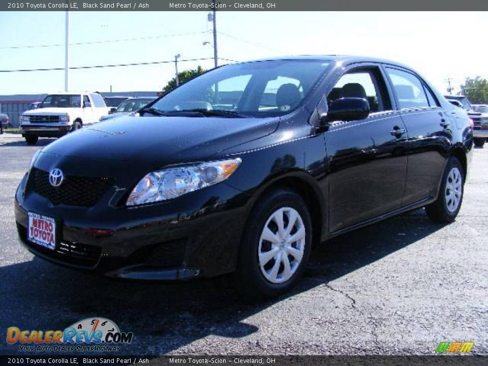 2010 Toyota Corolla LE Black Sand Pearl / Ash Photo #7