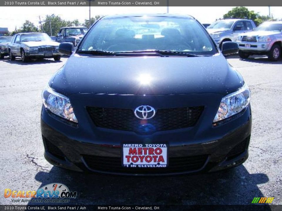 2010 Toyota Corolla LE Black Sand Pearl / Ash Photo #8