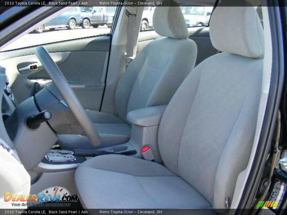 2010 Toyota Corolla LE Black Sand Pearl / Ash Photo #9