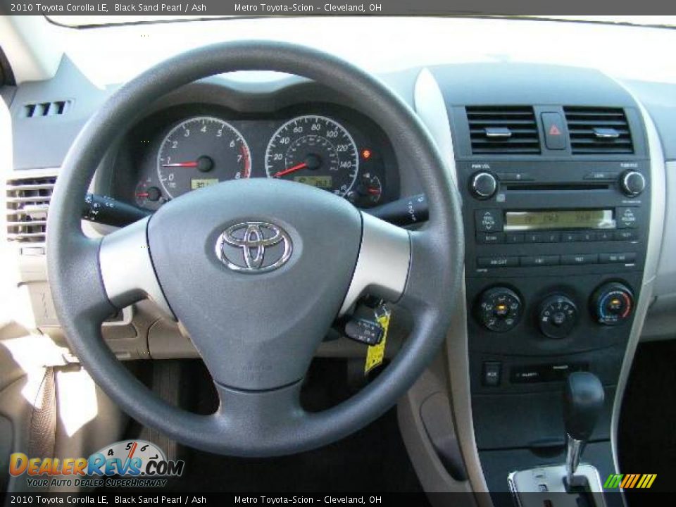 2010 Toyota Corolla LE Black Sand Pearl / Ash Photo #14
