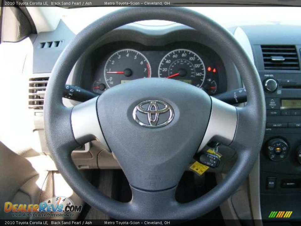 2010 Toyota Corolla LE Black Sand Pearl / Ash Photo #15