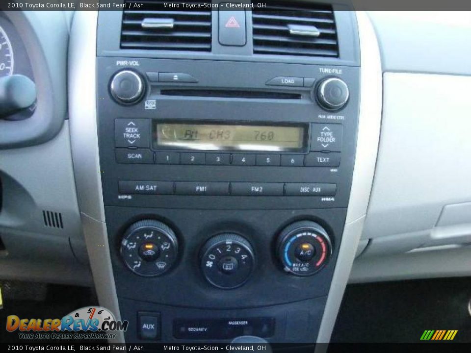 2010 Toyota Corolla LE Black Sand Pearl / Ash Photo #18