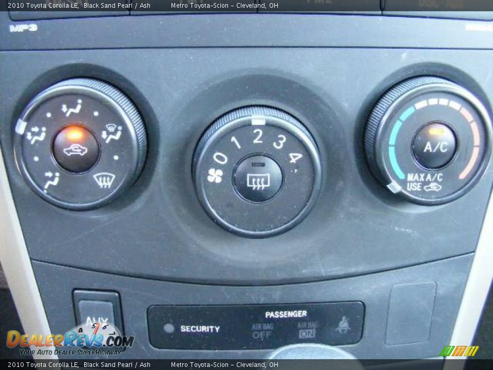 2010 Toyota Corolla LE Black Sand Pearl / Ash Photo #20