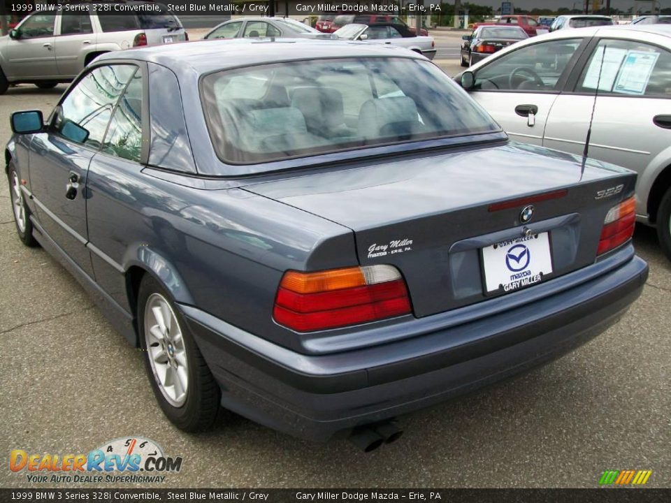 1999 BMW 3 Series 328i Convertible Steel Blue Metallic / Grey Photo #2