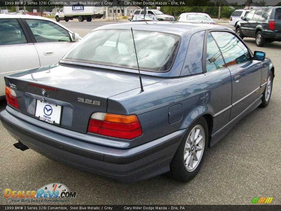 1999 BMW 3 Series 328i Convertible Steel Blue Metallic / Grey Photo #6