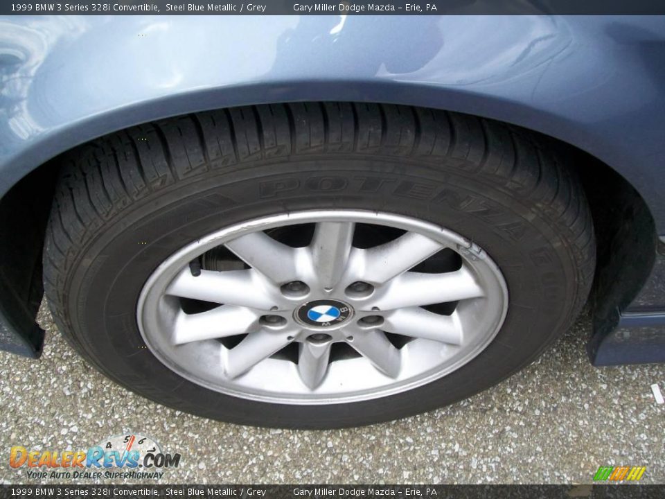 1999 BMW 3 Series 328i Convertible Steel Blue Metallic / Grey Photo #10