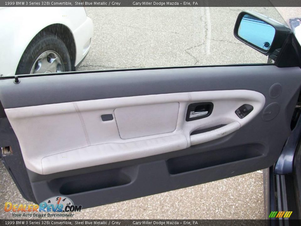 1999 BMW 3 Series 328i Convertible Steel Blue Metallic / Grey Photo #11